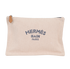 Hermes Bain New Yachting Pouch, &pound;180, Accessories, Beige, Cotton, Front view